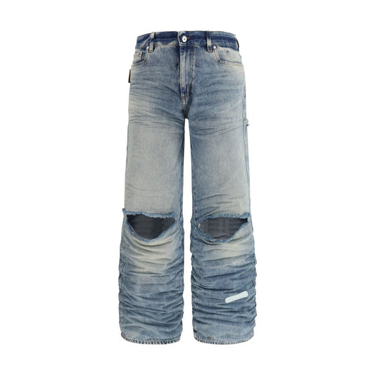 PDF Canal Azul Viscosa Jeans de Corte Holgado