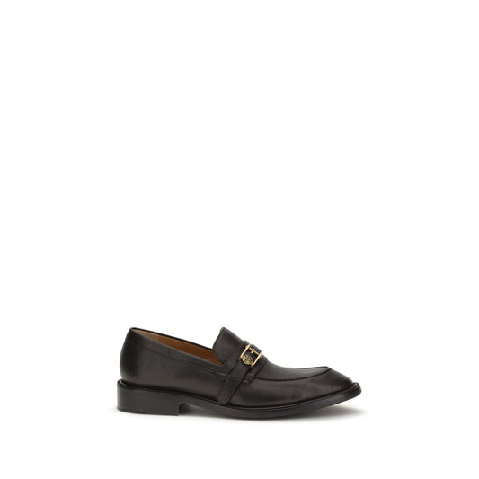 Mocasines sin cordones de piel de becerro negra Bos Taurus de Versace
