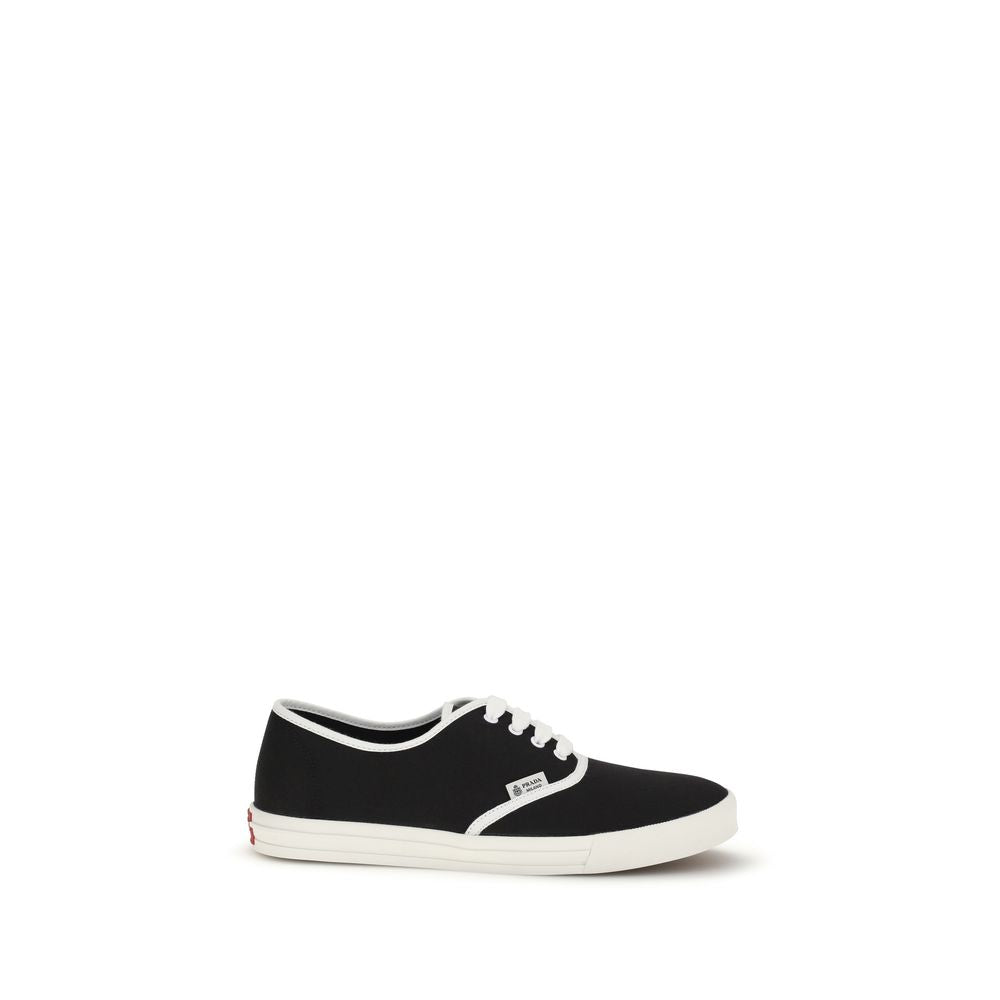 Zapatillas Deportivas De Algodón Negro De La Marca Prada