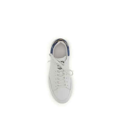Baskets Burberry en Cuir de Veau Blanc Bos Taurus Semelle Basse