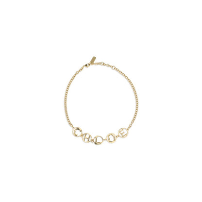 Collar de latón dorado Chloé