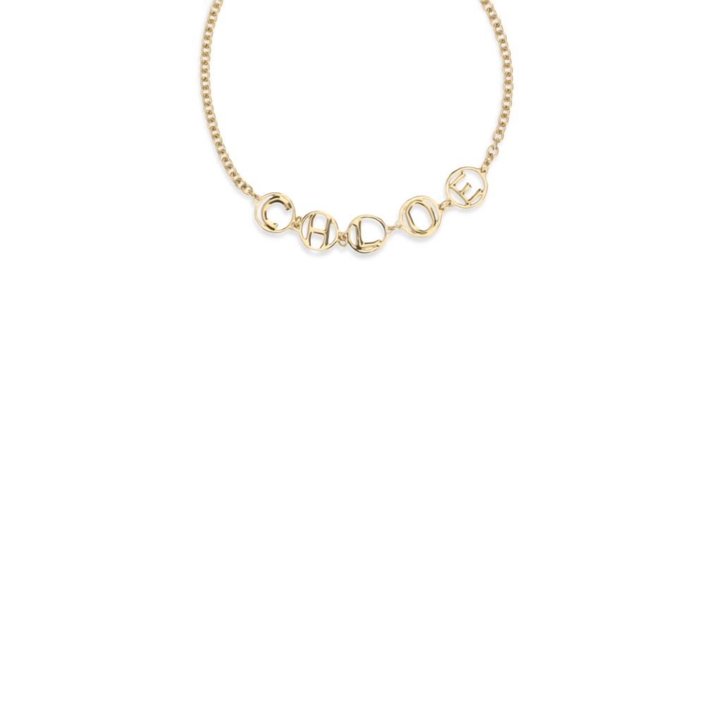 Collar de latón dorado Chloé