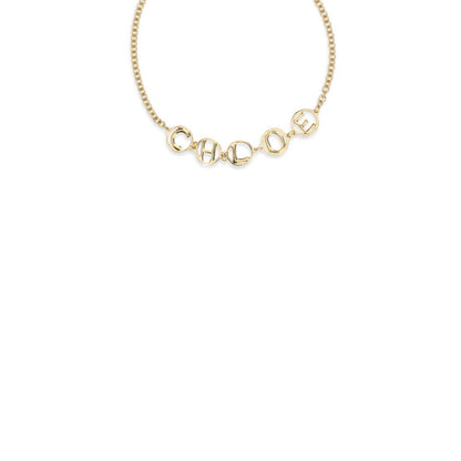 Collar de latón dorado Chloé