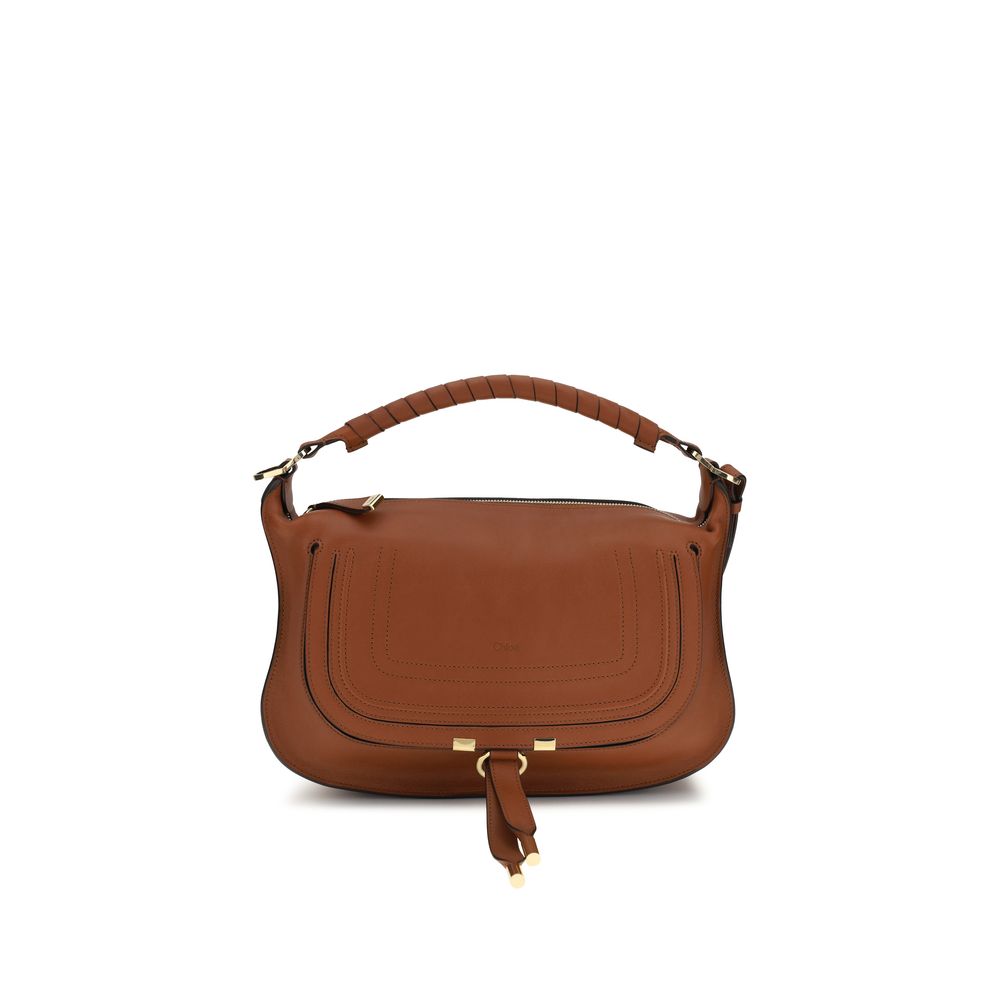 Chloé Sac porté épaule en cuir de veau marron Bos Taurus