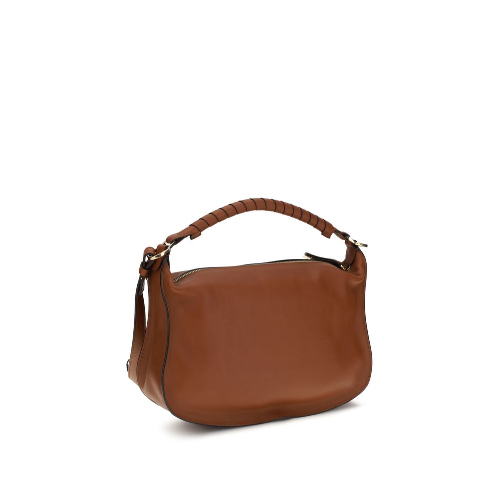 Chloé Sac porté épaule en cuir de veau marron Bos Taurus