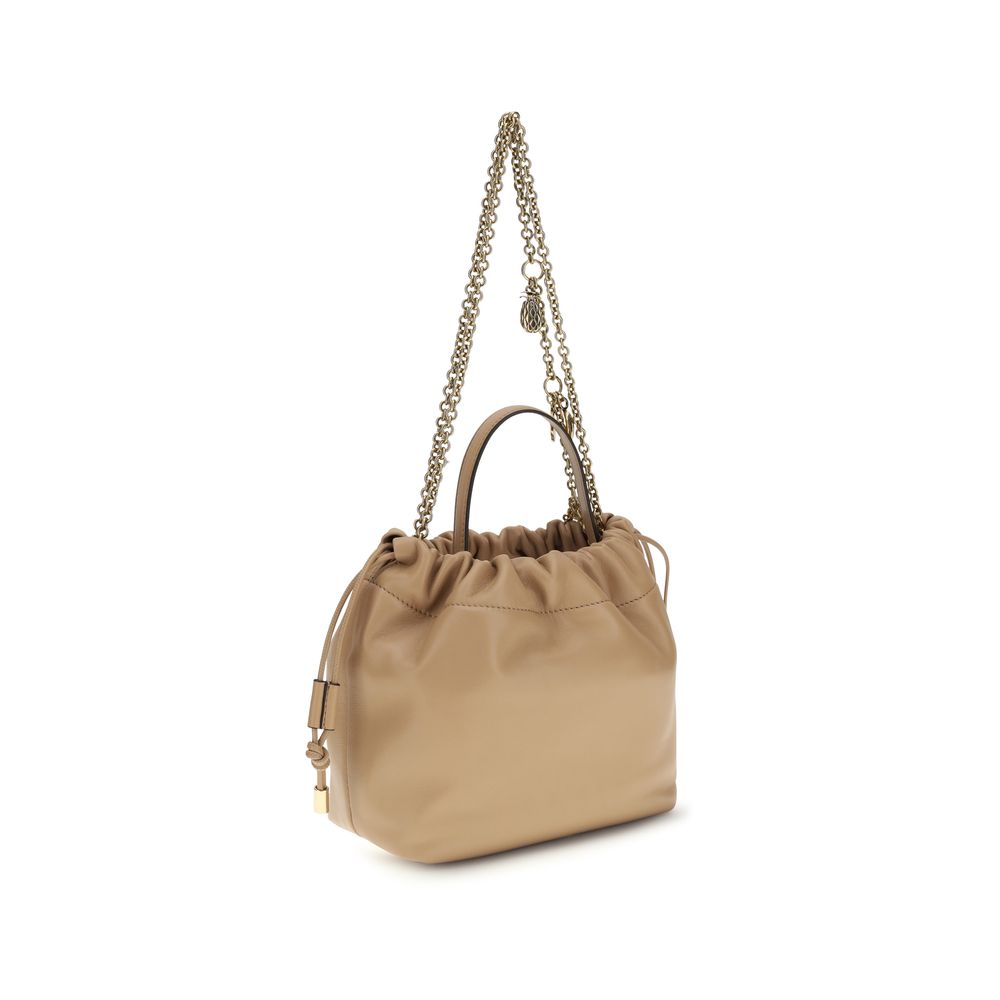 Chloé Sac porté épaule en cuir d'agneau Ovis Aries Beige