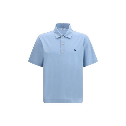 Polo de Algodón Azul Ferragamo