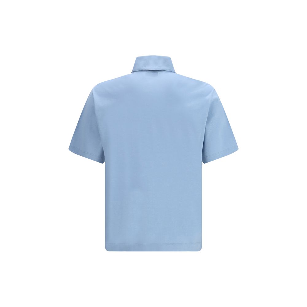 Polo de Algodón Azul Ferragamo
