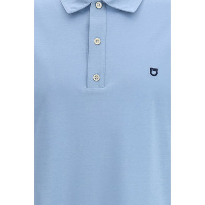 Polo de Algodón Azul Ferragamo