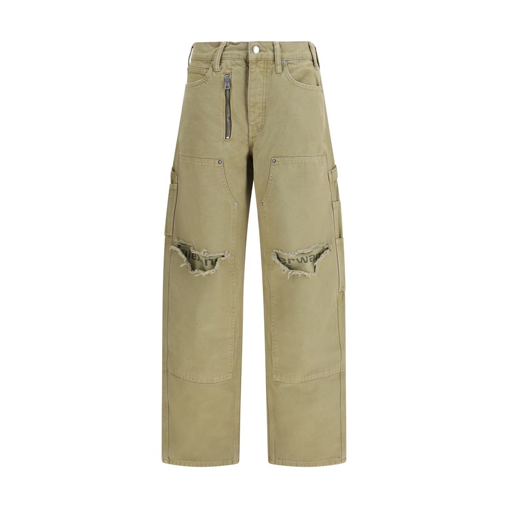 Pantalones cargo bicolor de algodón Alexander Wang