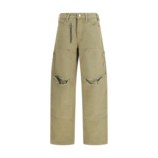 Pantalones cargo bicolor de algodón Alexander Wang