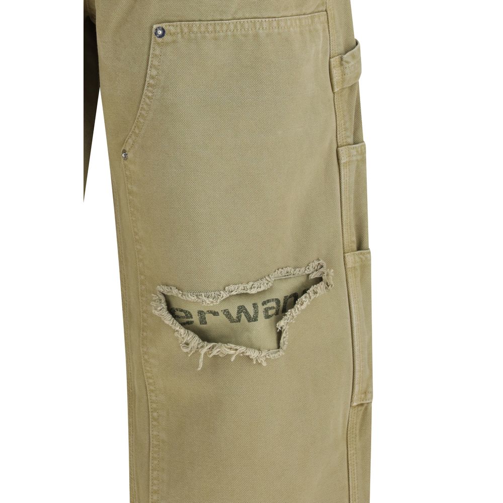 Pantalones cargo bicolor de algodón Alexander Wang