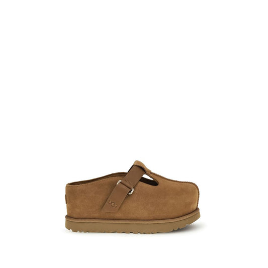 Mules UGG de piel de ternera marrón Bos Taurus