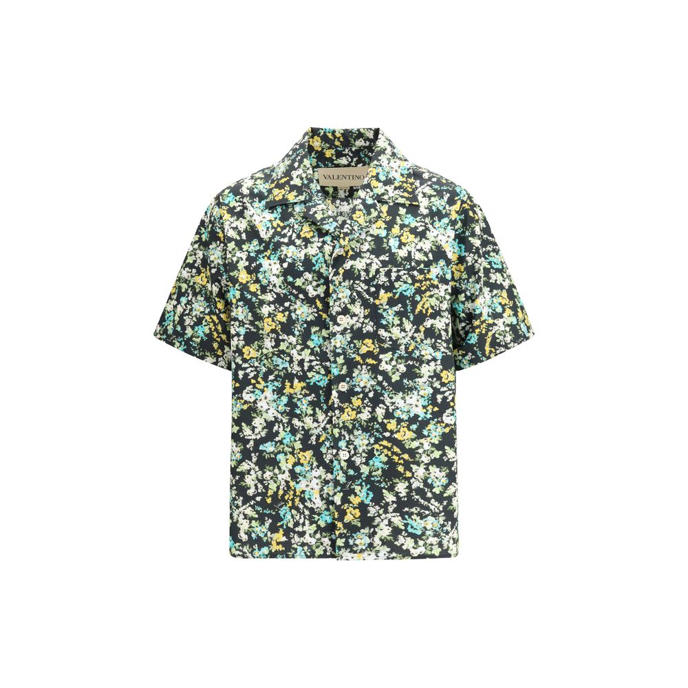 Camisa de algodón con estampado multicolor Valentino Garavani