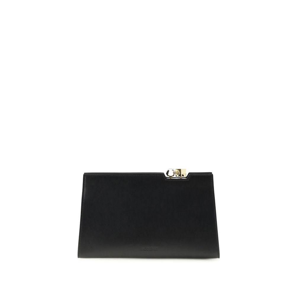 Jacquemus Black Calf Leather Shoulder Bag Bos Taurus