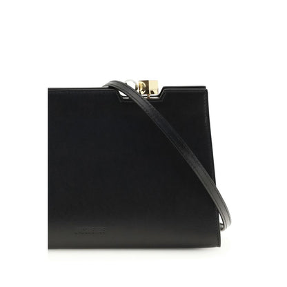 Jacquemus Black Calf Leather Shoulder Bag Bos Taurus