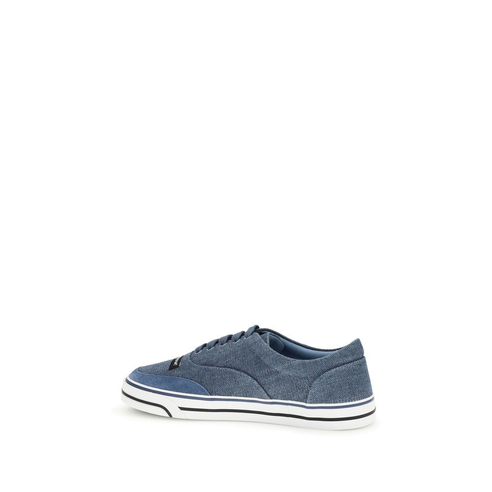 Zapatillas bajas Dolce & Gabbana de lino azul