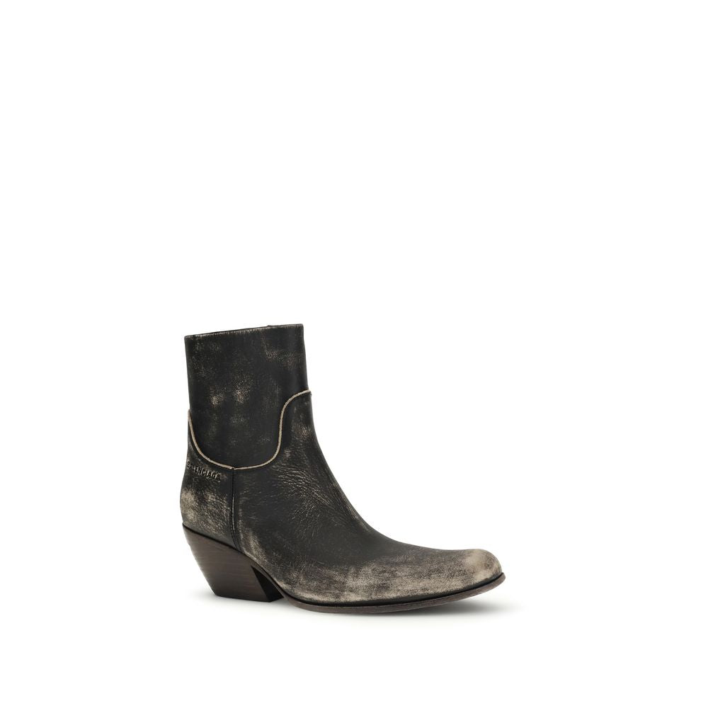Botas Balenciaga Negras De Piel De Becerro Ergonómicas Bos Taurus