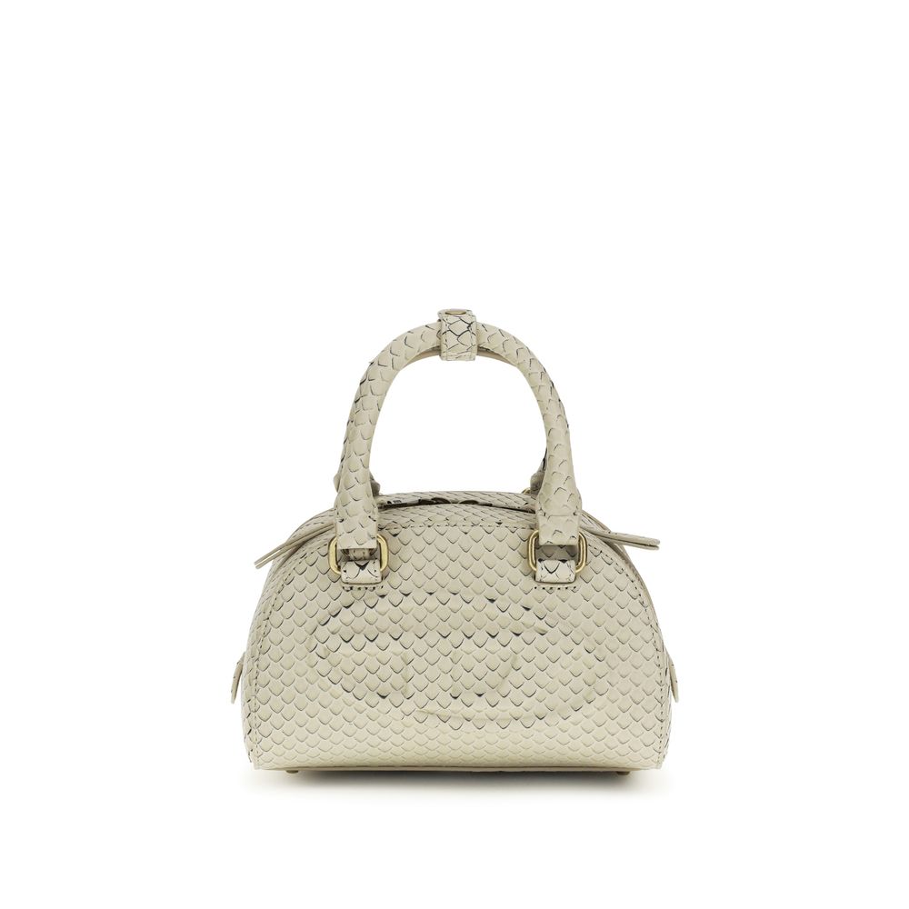 Bolso Diesel de piel de becerro beige Bos Taurus