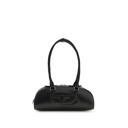 Bolso de Hombro Diesel de Piel de Becerro Negra Bos Taurus