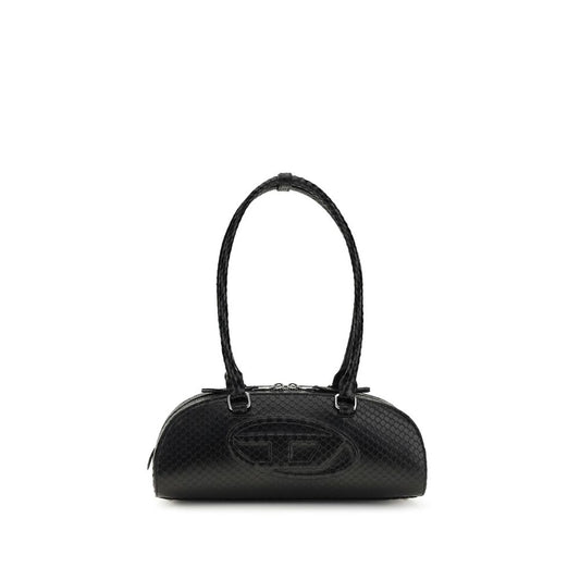 Bolso de Hombro Diesel de Piel de Becerro Negra Bos Taurus