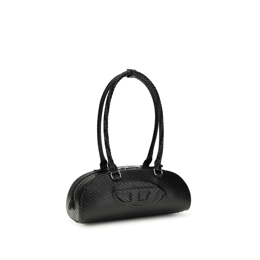 Bolso de Hombro Diesel de Piel de Becerro Negra Bos Taurus