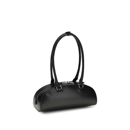 Bolso de Hombro Diesel de Piel de Becerro Negra Bos Taurus