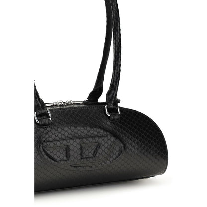 Bolso de Hombro Diesel de Piel de Becerro Negra Bos Taurus