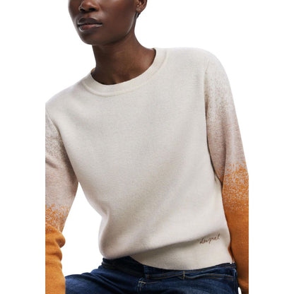 Desigual Sudadera Beige Viscosa - Acabado Cuidado Y Confort Diario