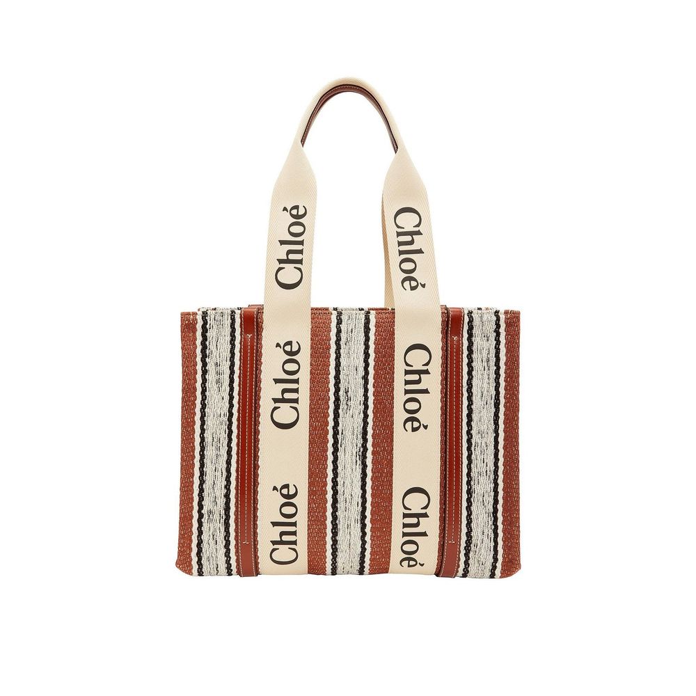 Bolso Tote Chloé De Lino Color Marrón Ideal Para El Día A Día