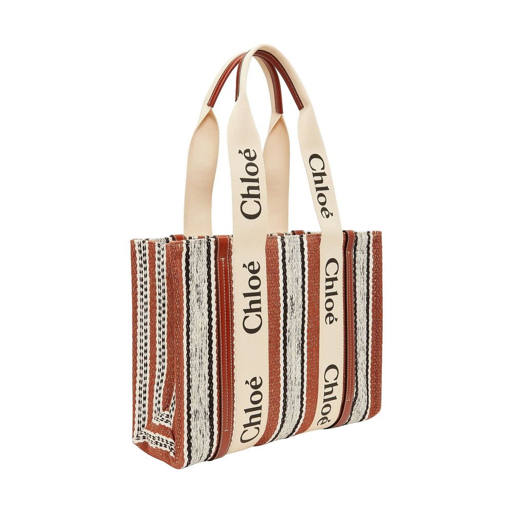 Bolso Tote Chloé De Lino Color Marrón Ideal Para El Día A Día