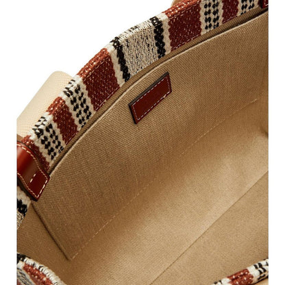 Bolso Tote Chloé De Lino Color Marrón Ideal Para El Día A Día