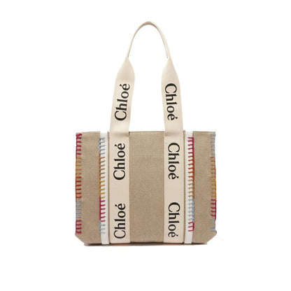 CHLOÉ BOLSO TOTE DE LINO BEIGE - CAPACIDAD PRÁCTICA OPTIMA