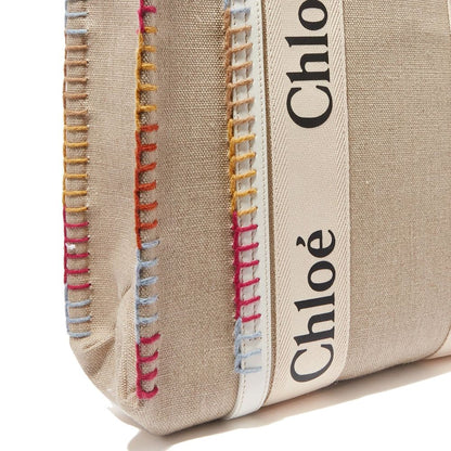 CHLOÉ BOLSO TOTE DE LINO BEIGE - CAPACIDAD PRÁCTICA OPTIMA
