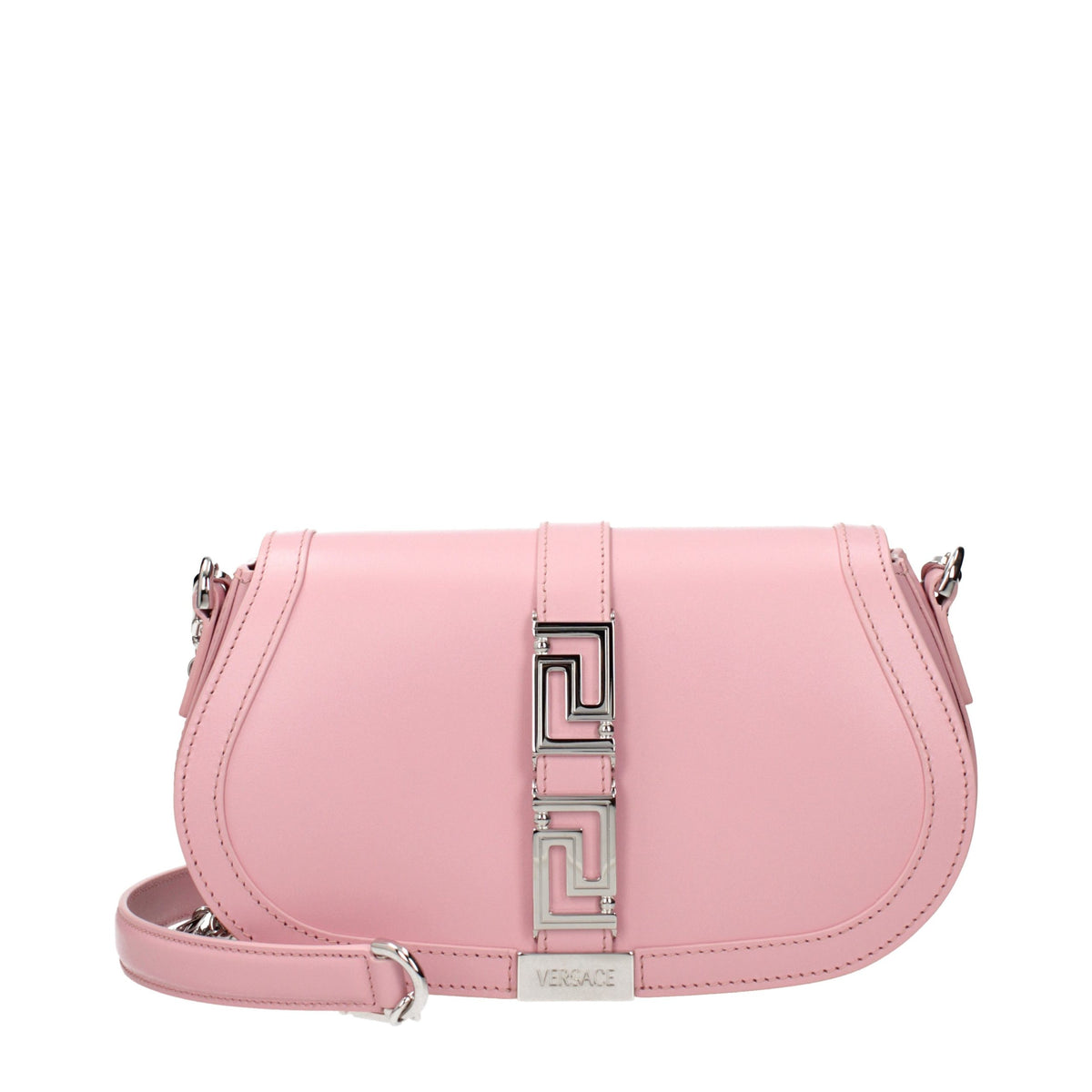 Sac à bandoulière Versace en cuir rose