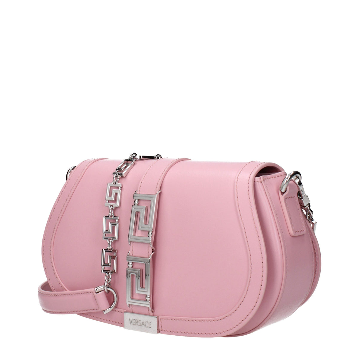 Sac à bandoulière Versace en cuir rose