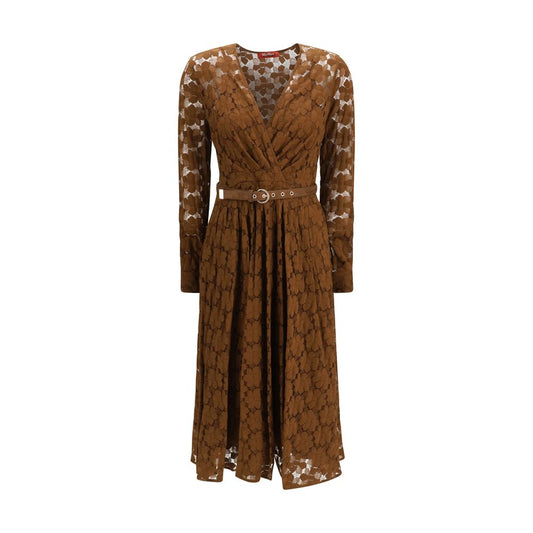 Max Mara Vestido casual de poliamida marrón