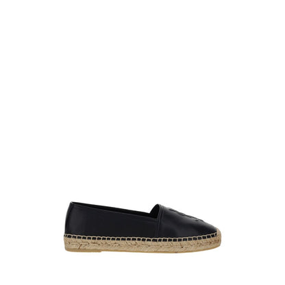 Espadrilles Saint Laurent noires en cuir d'agneau
