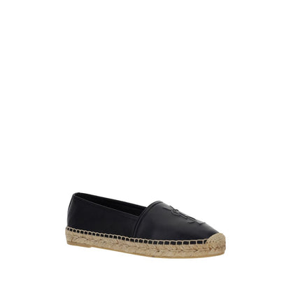 Espadrilles Saint Laurent noires en cuir d'agneau