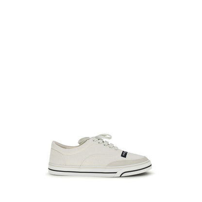 Baskets basses en lin blanc modèle Sailing Dolce & Gabbana