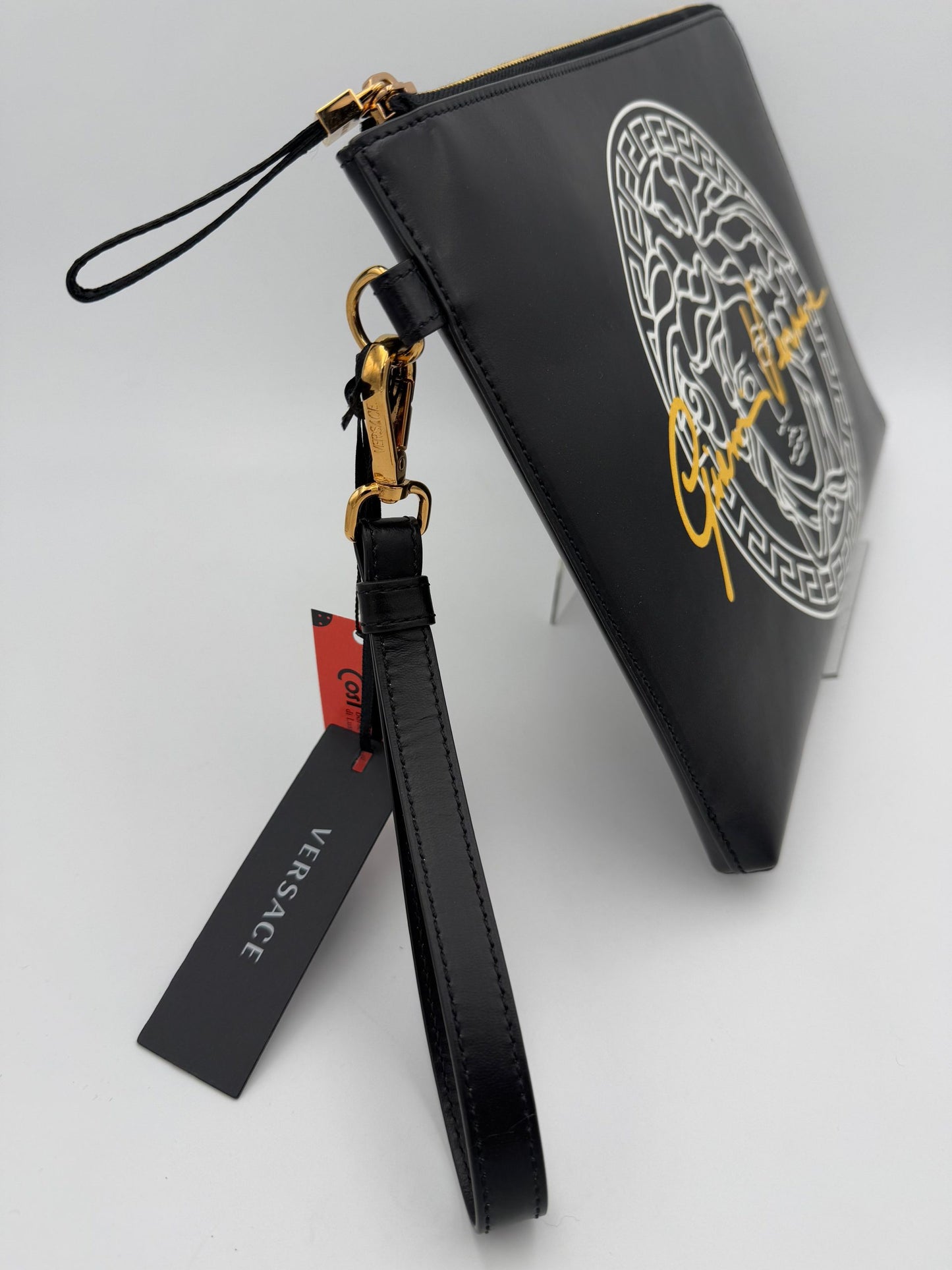 Versace La Medusa Signature Leather Handbag