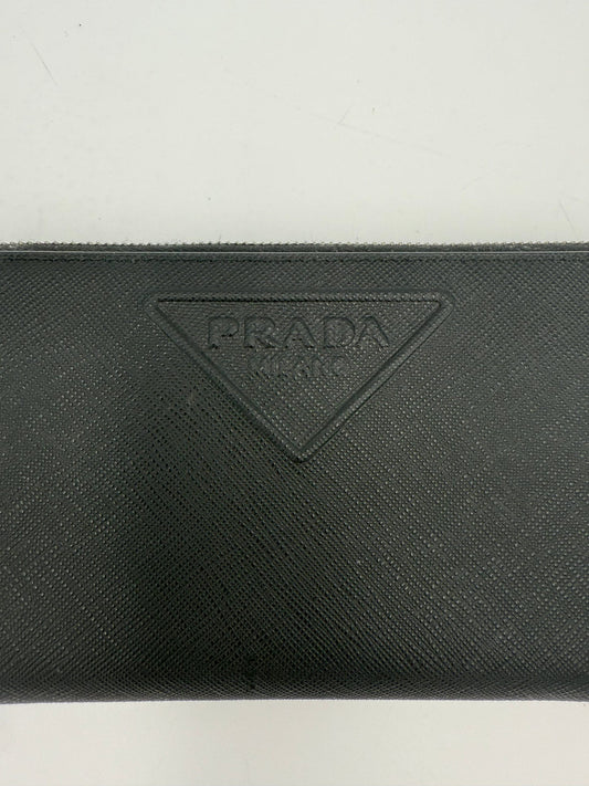 Cartera Prada De Diseño Con Cremallera En Cuero Saffiano