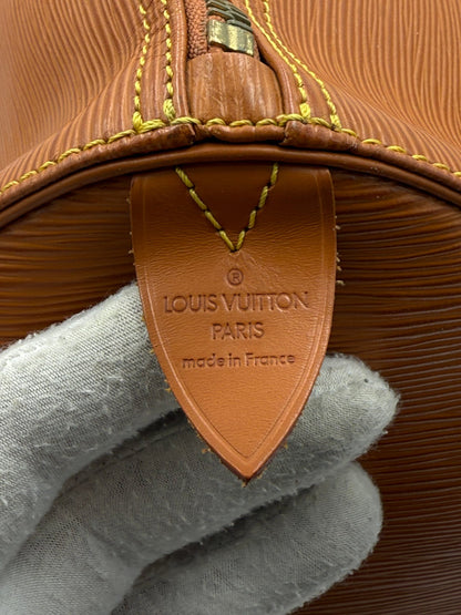 Louis Vuitton Sac de voyage Keepall 50 en cuir Épi marron résistant