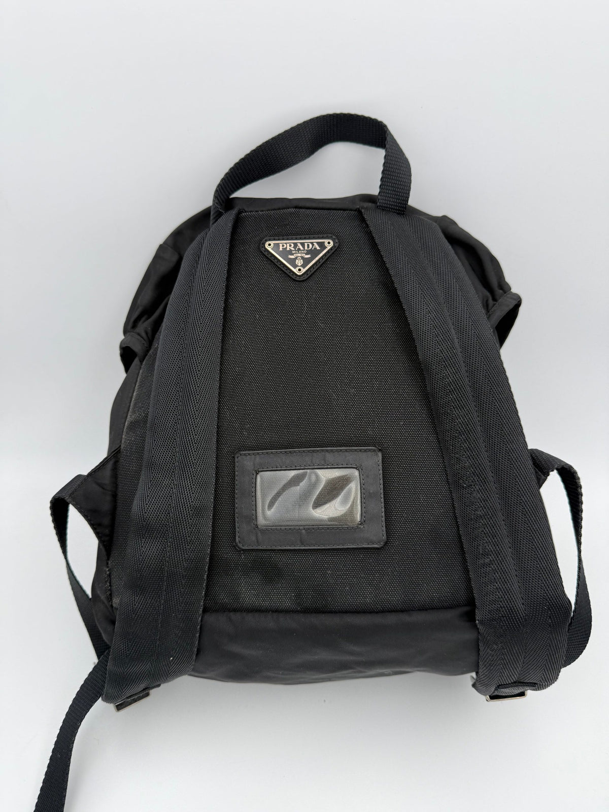 Prada Nylon Backpack With Roomy Interior And Versatile Profile