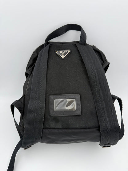 Prada Nylon Backpack With Roomy Interior And Versatile Profile