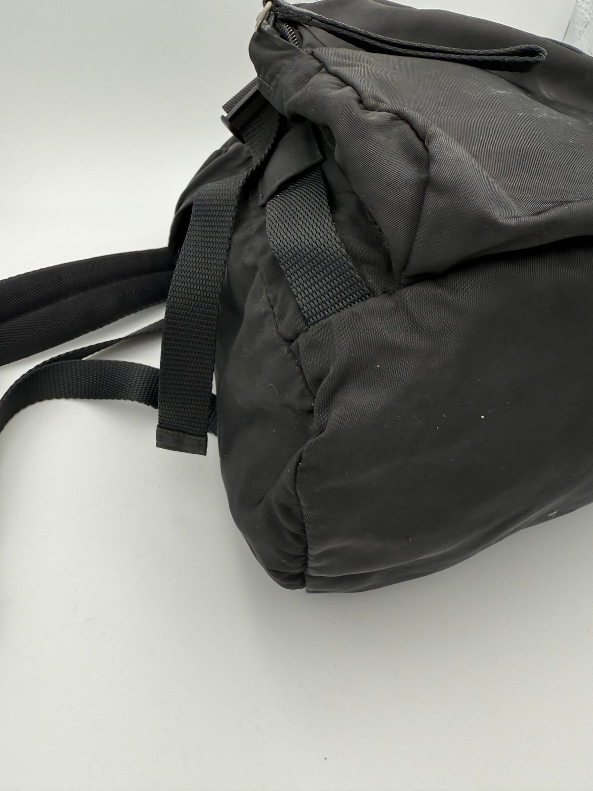 Prada Nylon Backpack With Roomy Interior And Versatile Profile