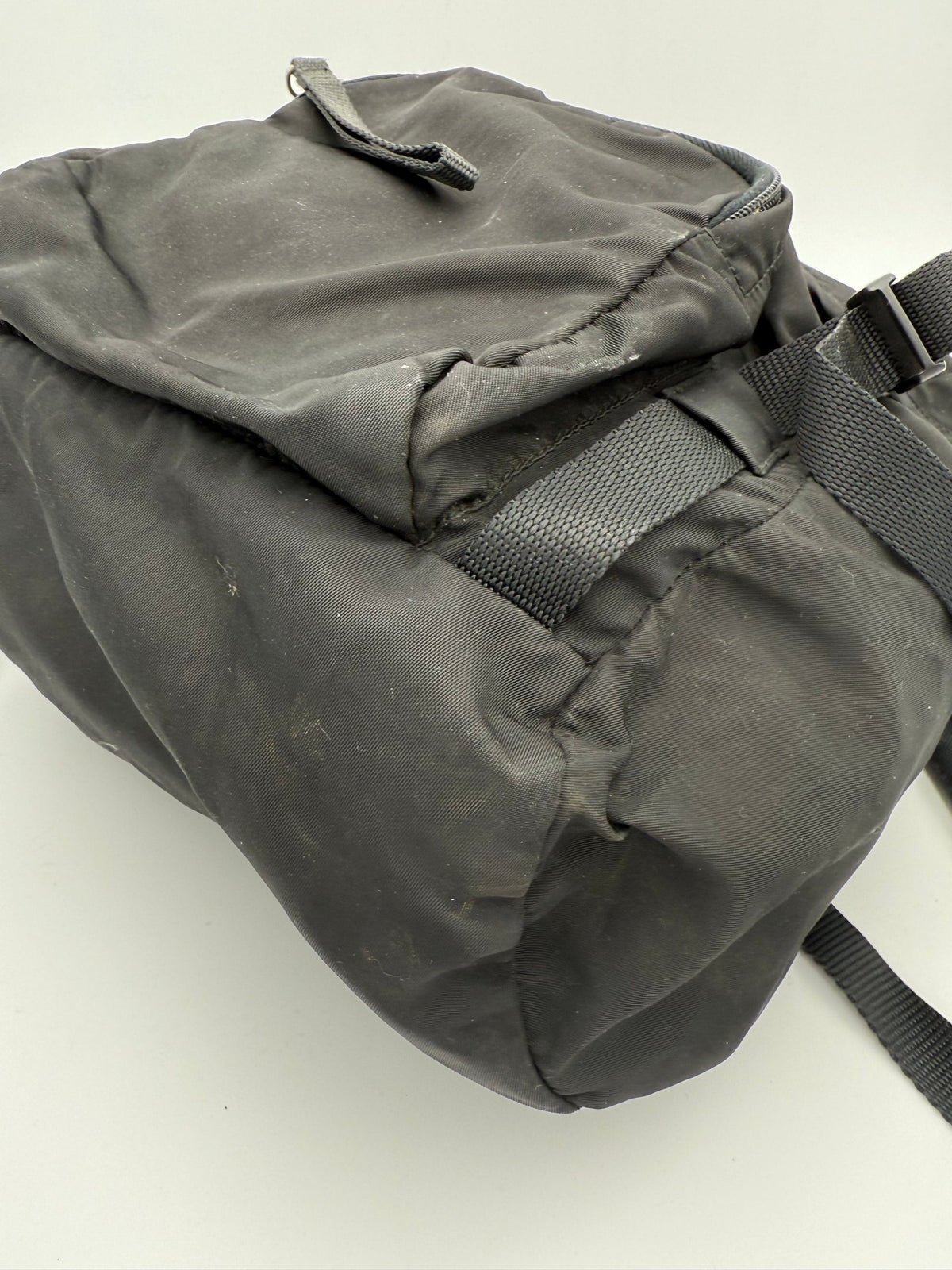 Prada Nylon Backpack With Roomy Interior And Versatile Profile