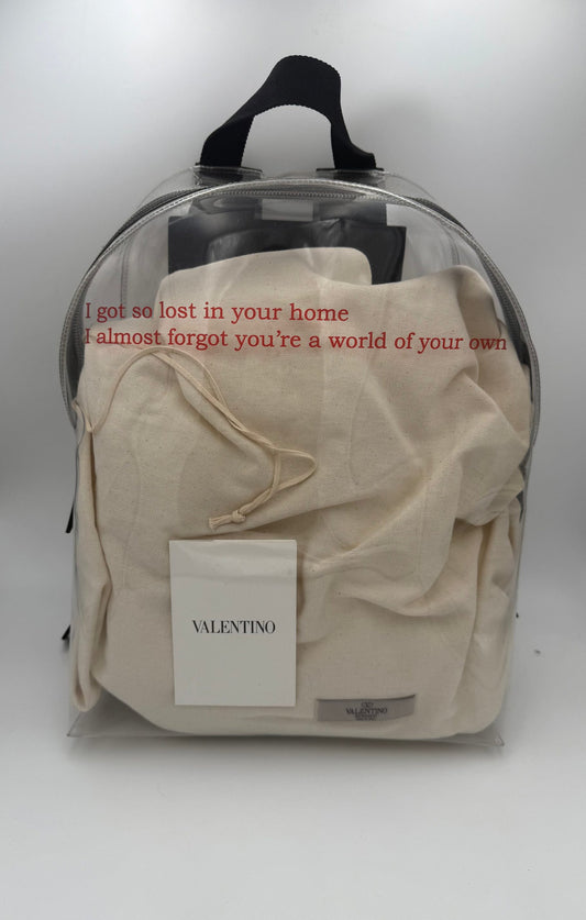 Valentino Garavani Mochila De Cuero Y Plástico Transparente - Diseño Espacioso