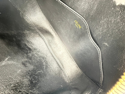 Bolso Celine Crécy Negro Liso De Mano Y Diseño Elegante