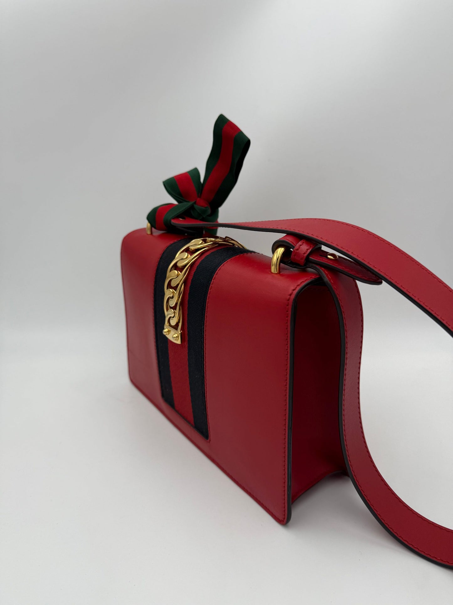 Gucci Bright Red Sylvie Handbag